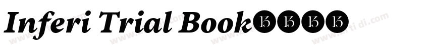 Inferi Trial Book字体转换